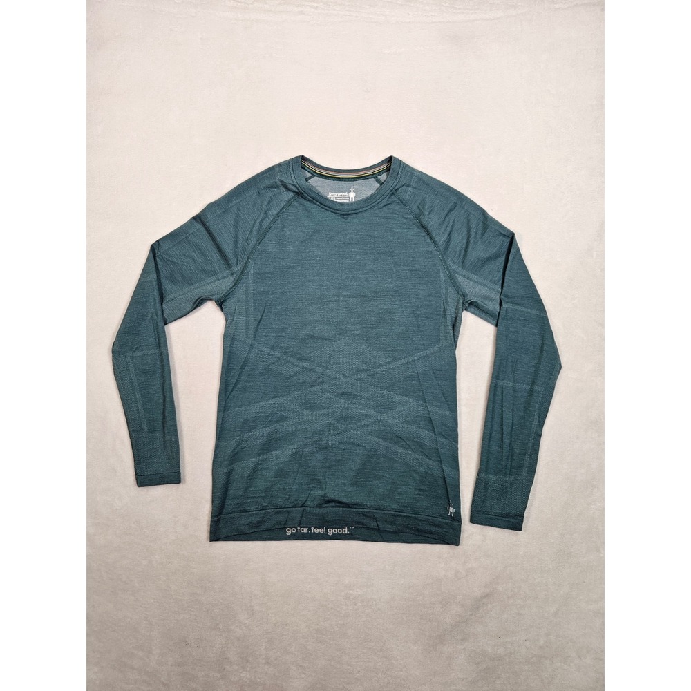 Smartwool Intraknit Merino Wool Base Layer Top Teal XL SW003055 Womens
